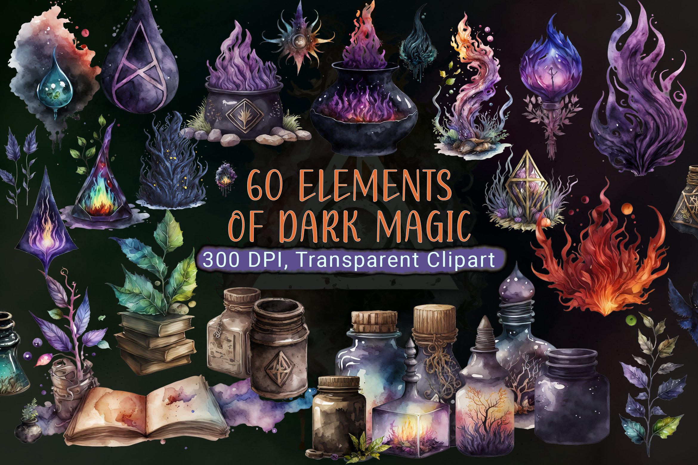 60 Dark Magic Elements cover image.