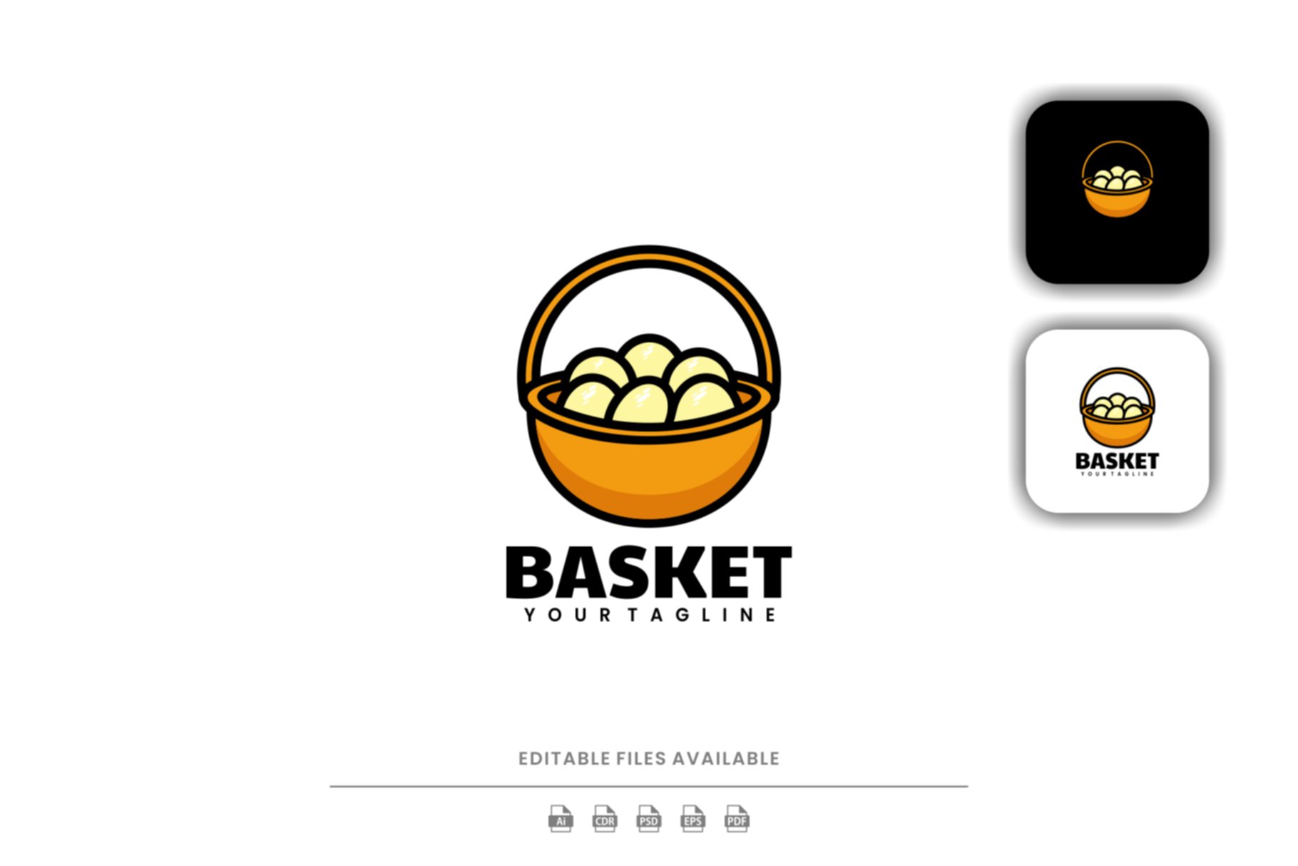 Basket Simple Mascot Logo cover image.