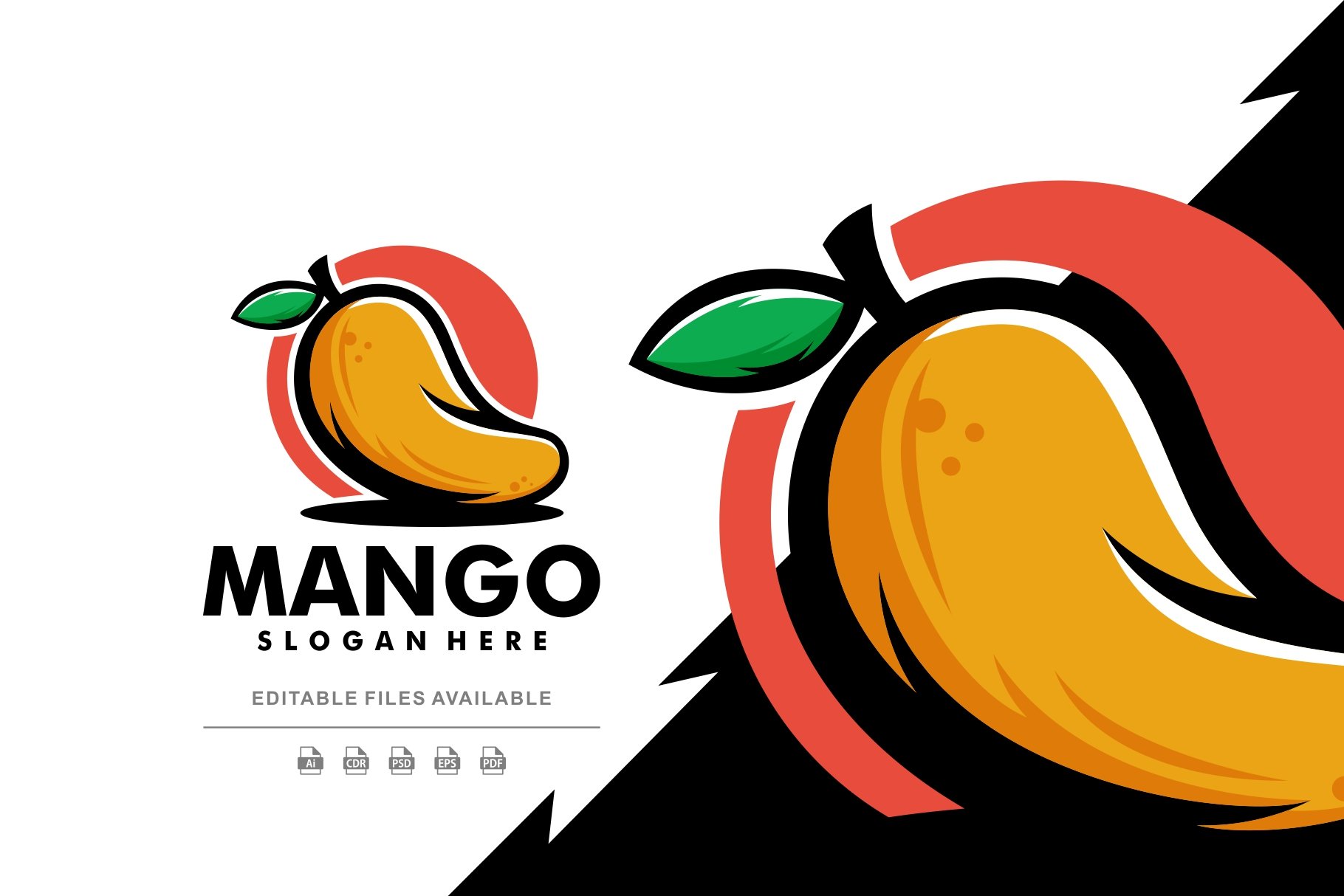 Mango Simple Mascot Logo cover image.
