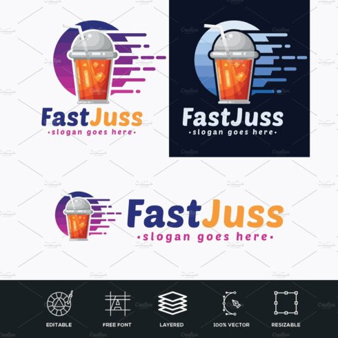 Fast Juice Logo cover image.
