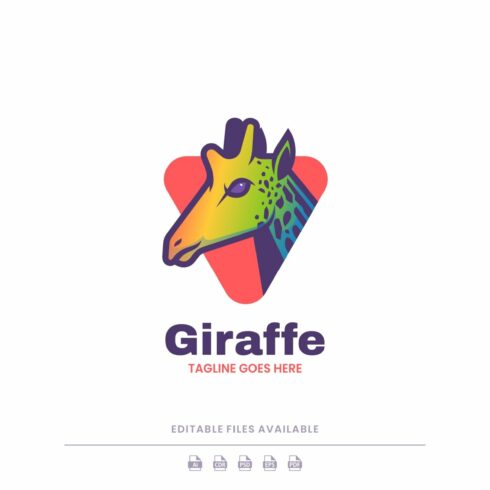 Giraffe Color Mascot Logo cover image.