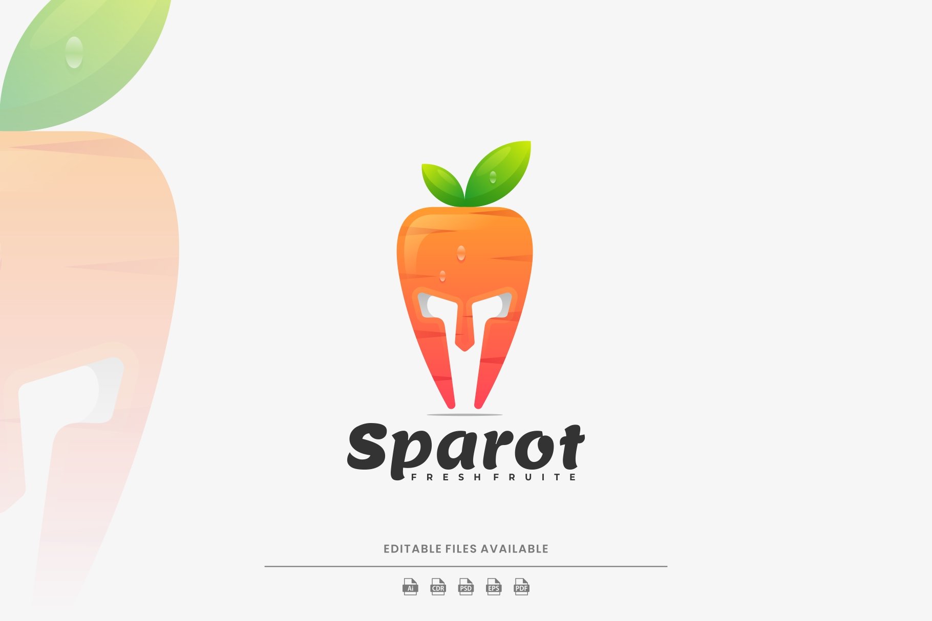 Spartan Carrot Dual Meaning Logo cover image.