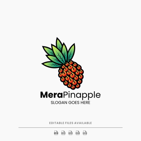 Merapi Pineapple Gradient Logo cover image.