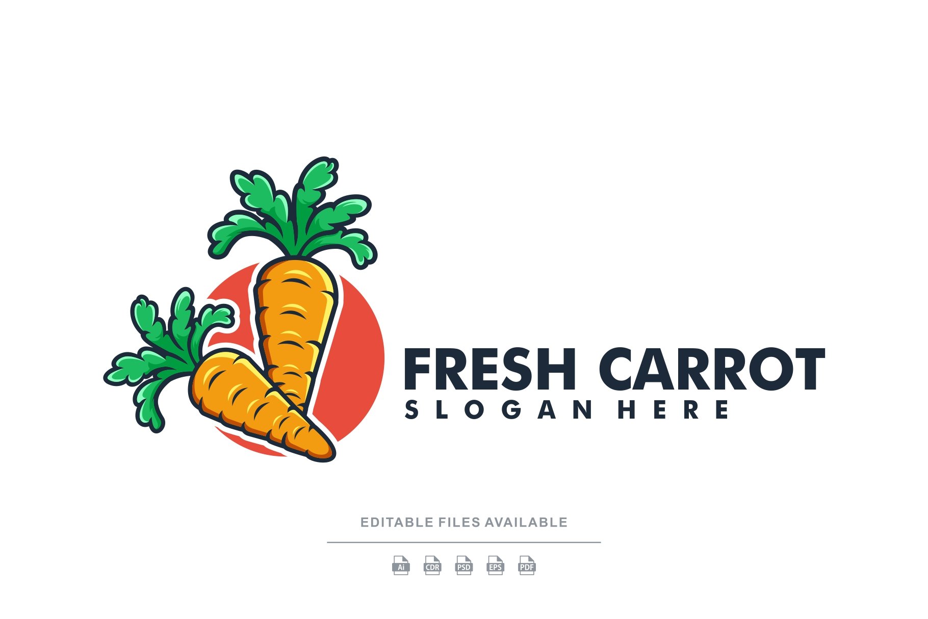 Fresh Carrot Simple Logo cover image.