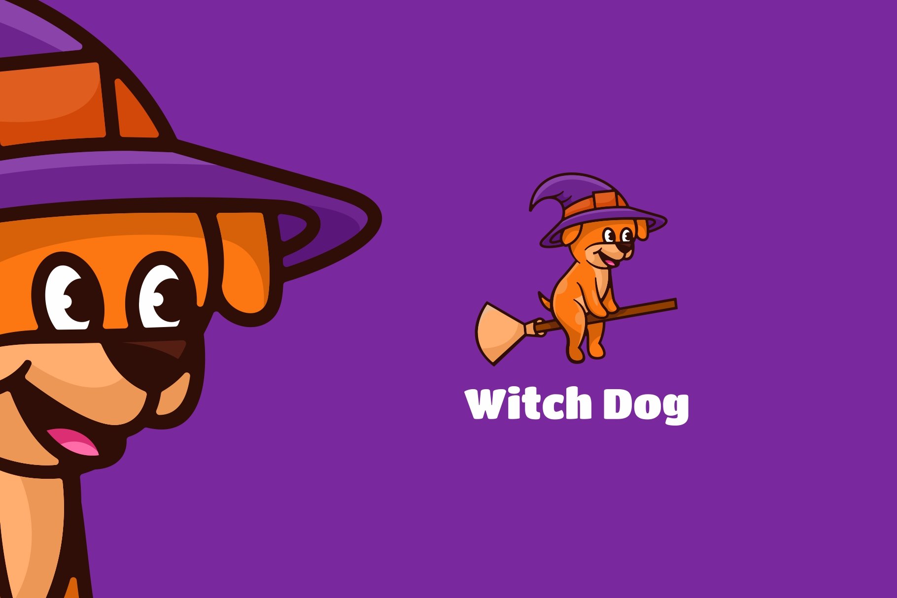 Dog Cartoon Character Logo cover image.