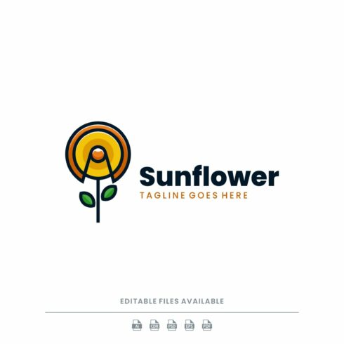 Sunflower Simple Logo cover image.