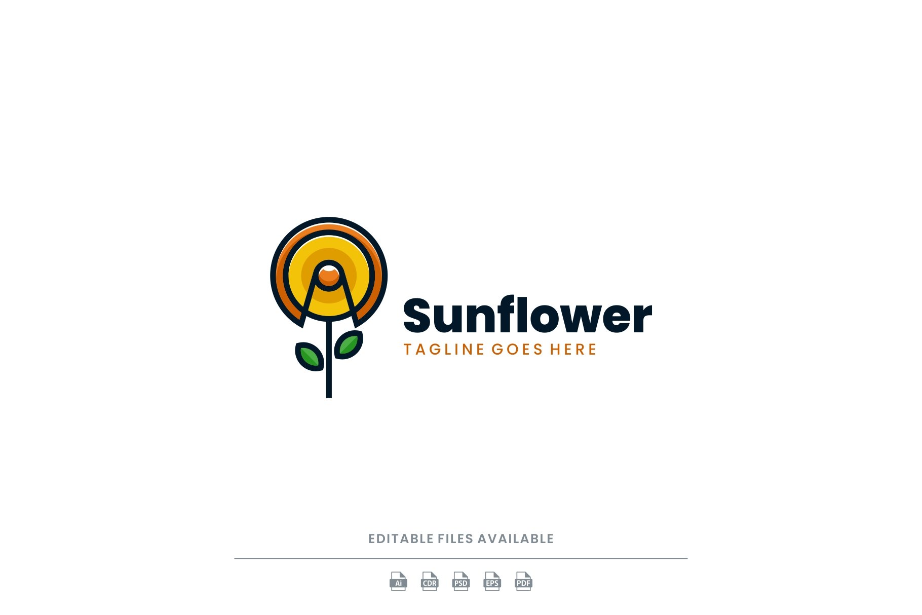 Sunflower Simple Logo cover image.