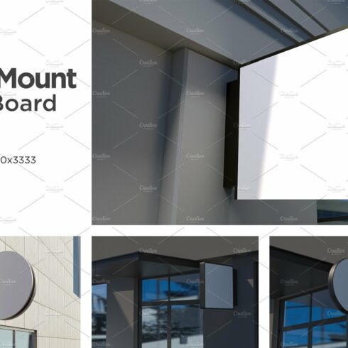 Wall Mount Sign Mockup Set Vol-10 cover image.