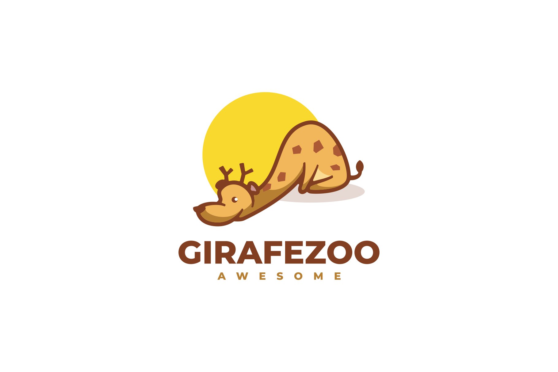 Giraffe Cartoon Logo cover image.