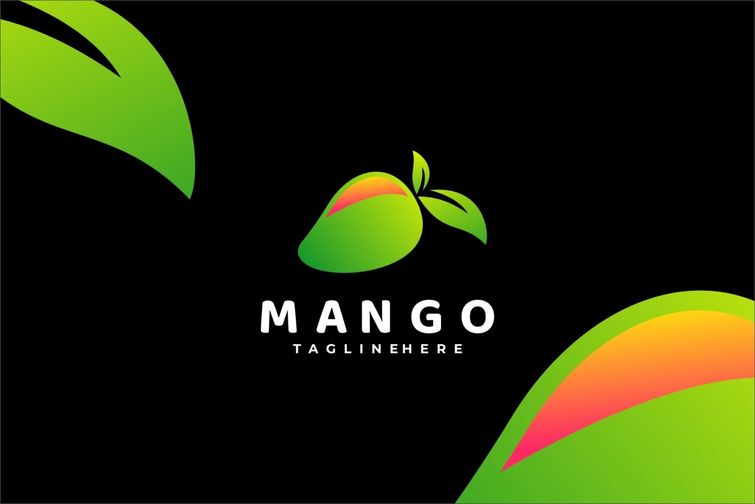 Mango Gradient Logo – MasterBundles