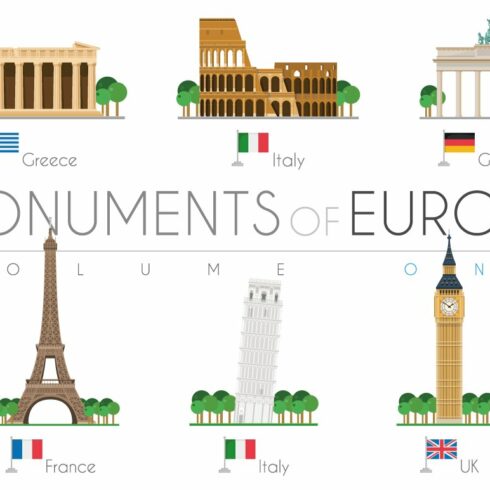 Monuments of Europe Volume 1 cover image.