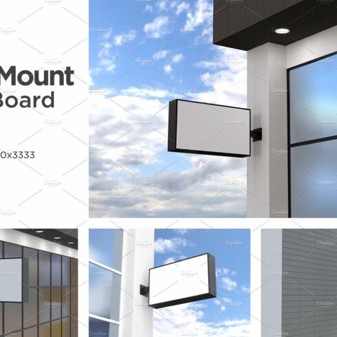 Wall Mount Sign Mockup Set Vol-3 cover image.