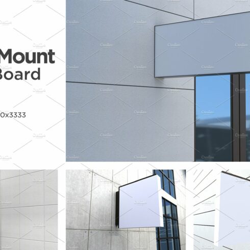 Wall Mount Sign Mockup Set Vol-6 cover image.