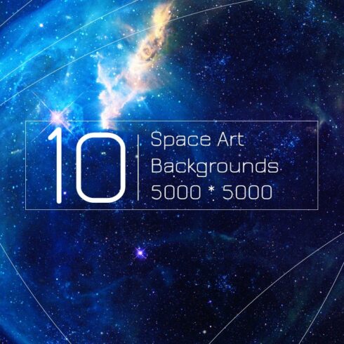 Space and Galaxy Backgrounds vol.1 cover image.