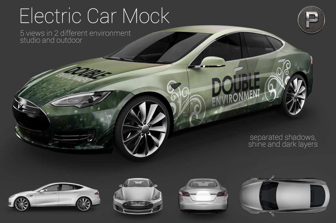 Electric Car Mock Up cover image.