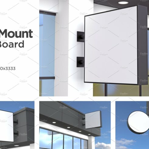 Wall Mount Sign Mockup Set Vol-2 cover image.