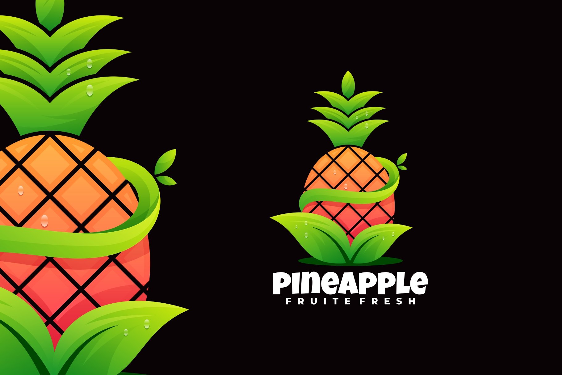 Pineapple Gradient Colorful Logo cover image.