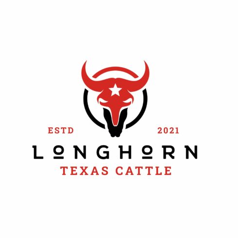 Longhorn Bull Buffalo Cow Logo cover image.
