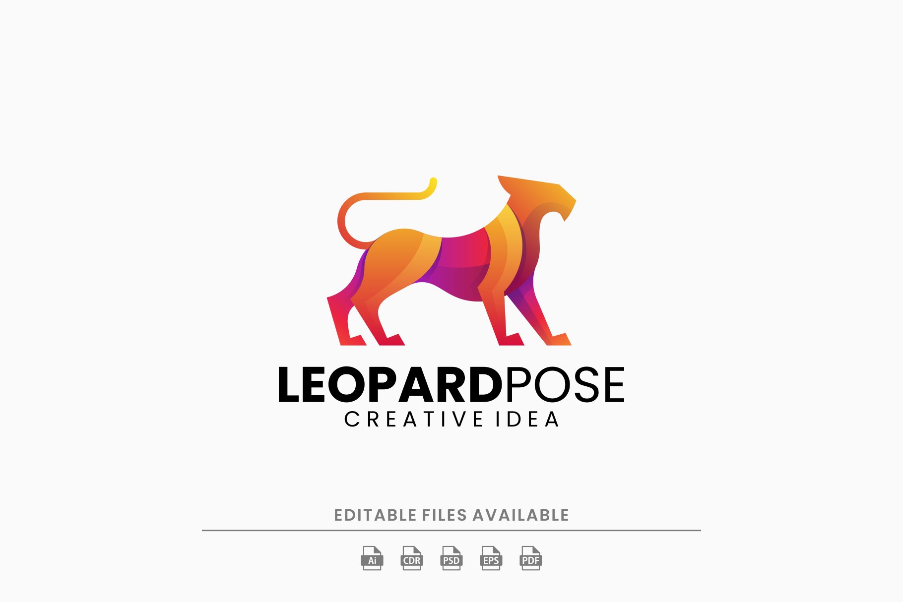 Leopard Gradient Colorful Logo cover image.