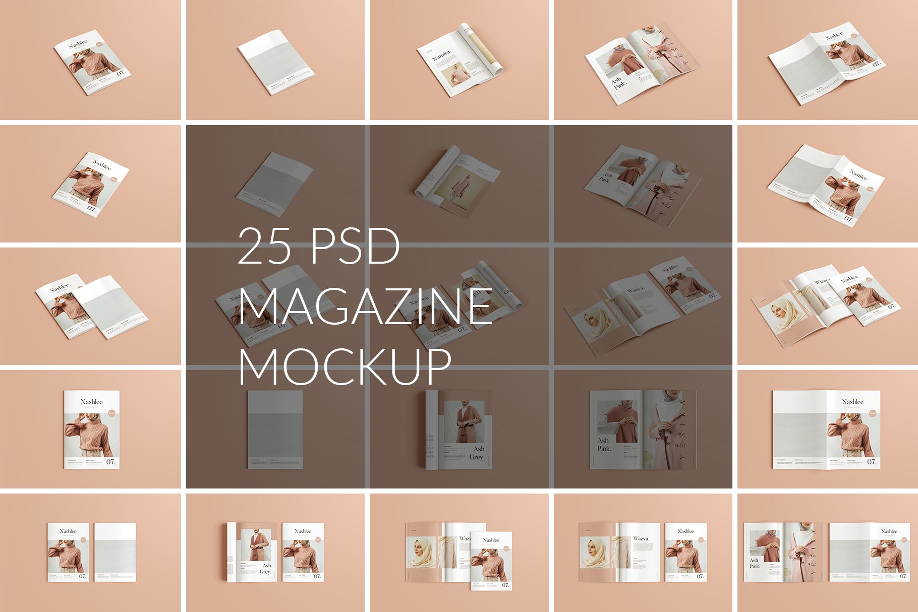 A4 / A5 Magazine / Brochure Mockup cover image.