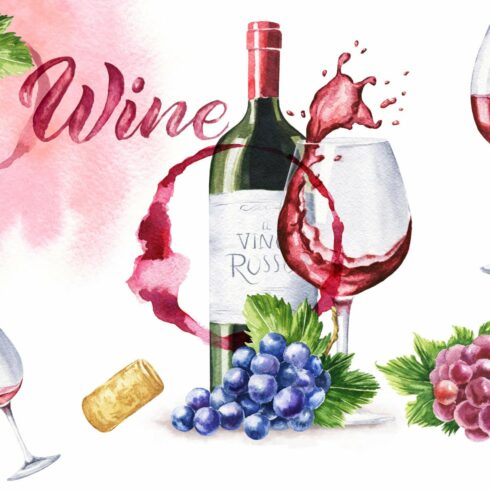 Watercolor Red Wine cover image.