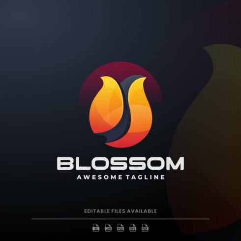 Blossom Tulip Gradient Logo cover image.
