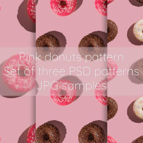 Pink donut patterns cover image.