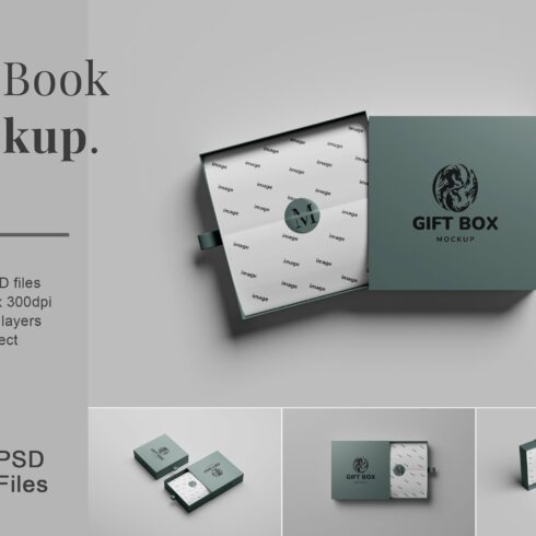 Gift Box Mockup cover image.