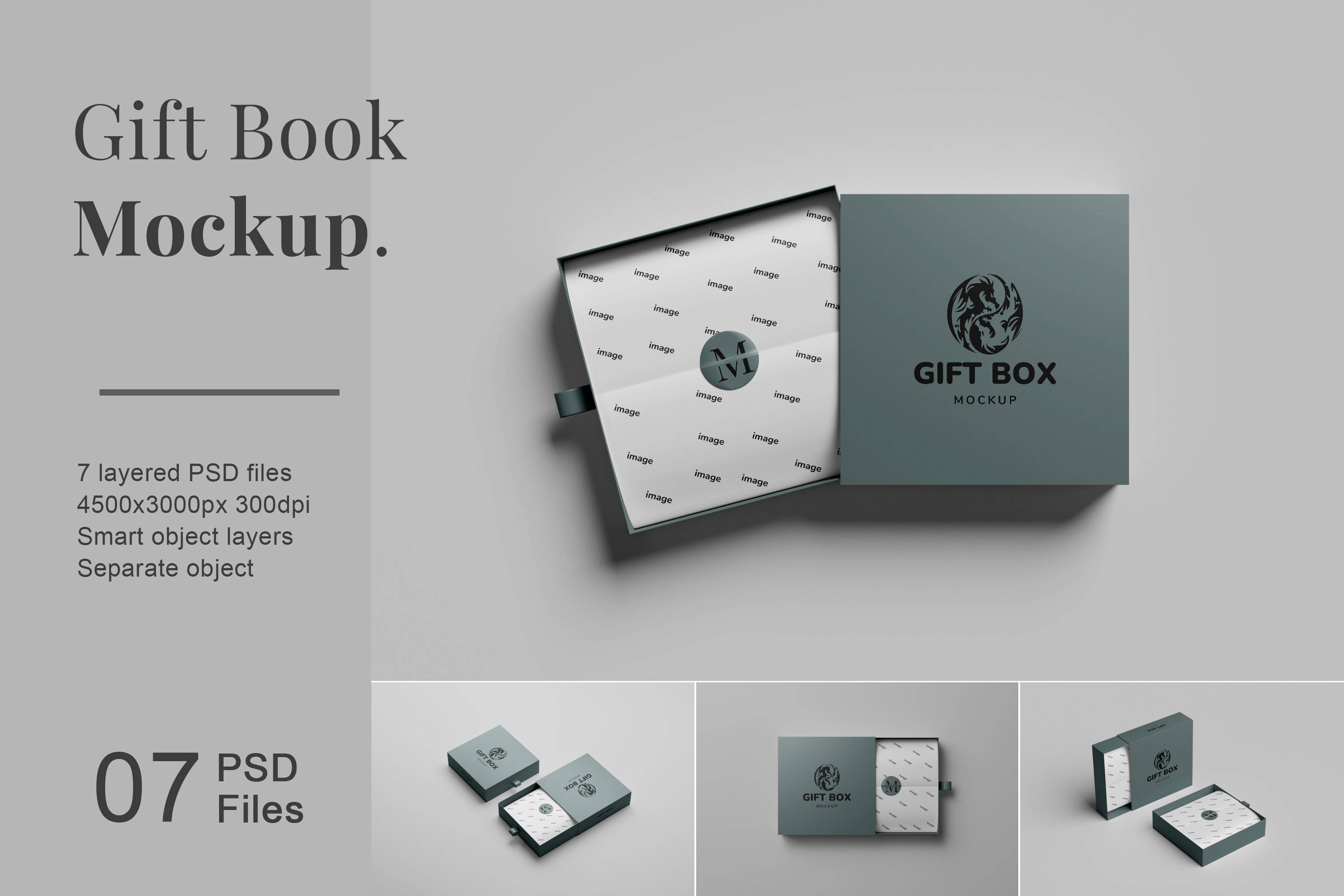 Gift Box Mockup cover image.