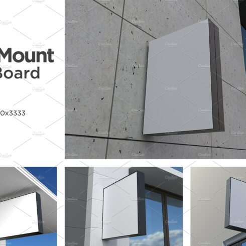 Wall Mount Sign Mockup Set Vol-8 cover image.