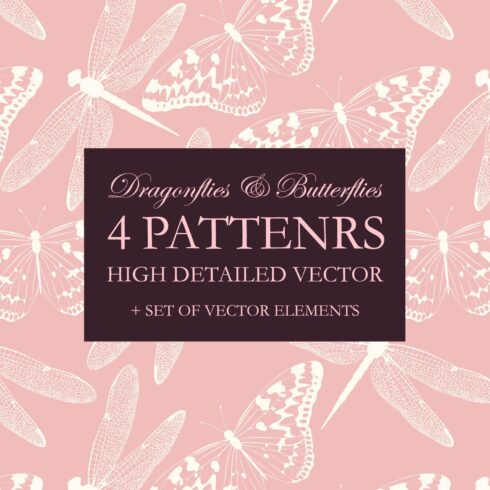 Dragonflies and Butterflies Patterns cover image.