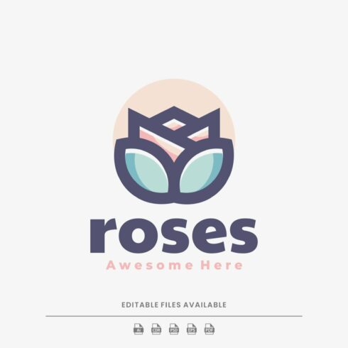Rose Simple Mascot Logo cover image.
