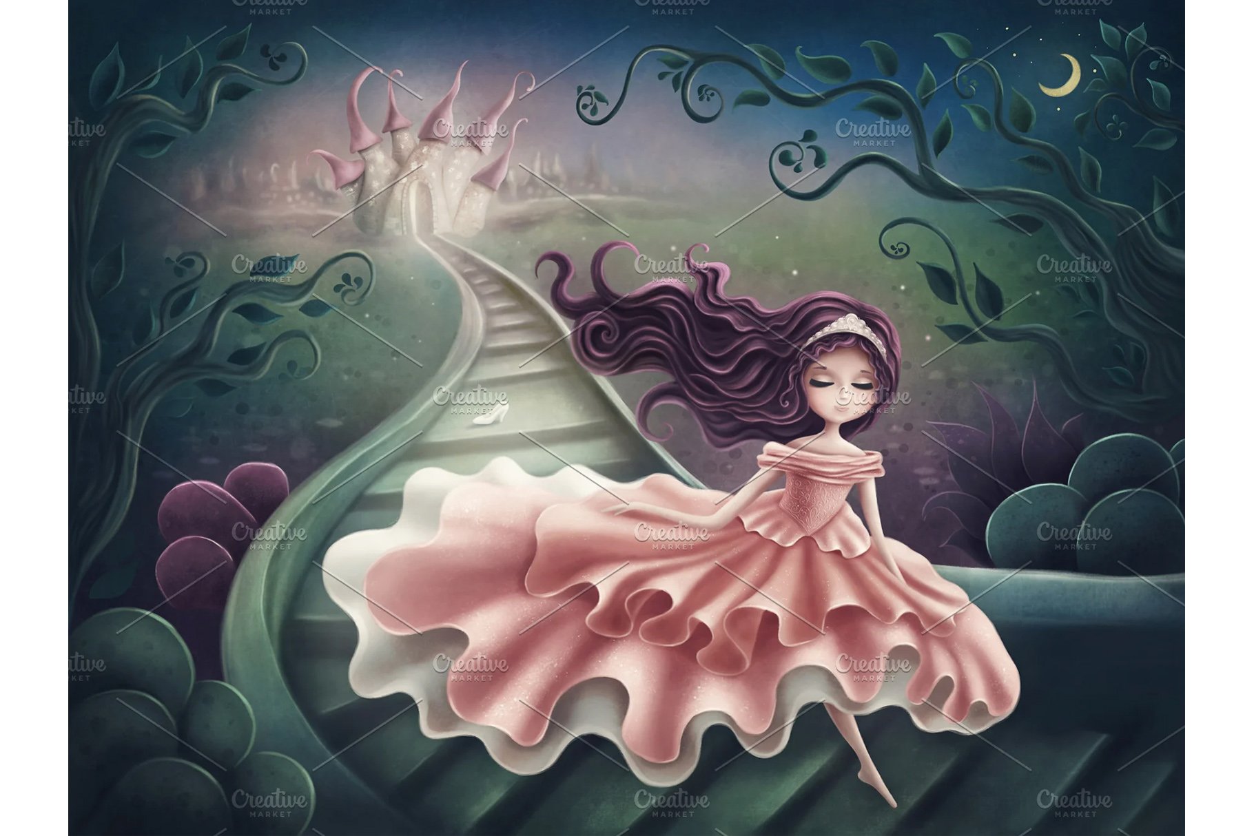 Princess Girl Running Away cover image.