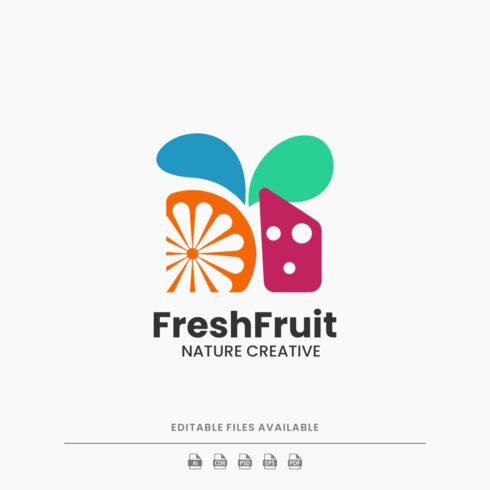 Fresh Fruit Simple Logo cover image.