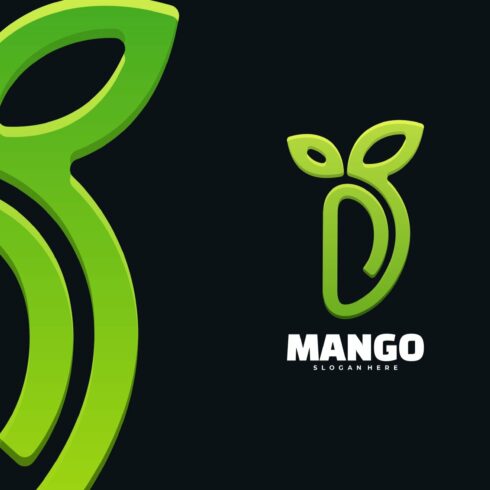 Mango Gradient Line Art Logo cover image.