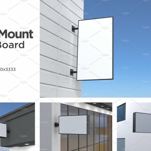 Wall Mount Sign Mockup Set Vol-9 cover image.