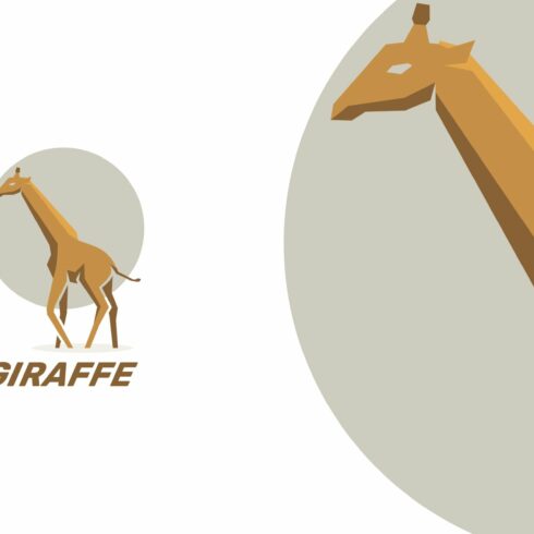 Giraffe Simple Mascot Logo cover image.