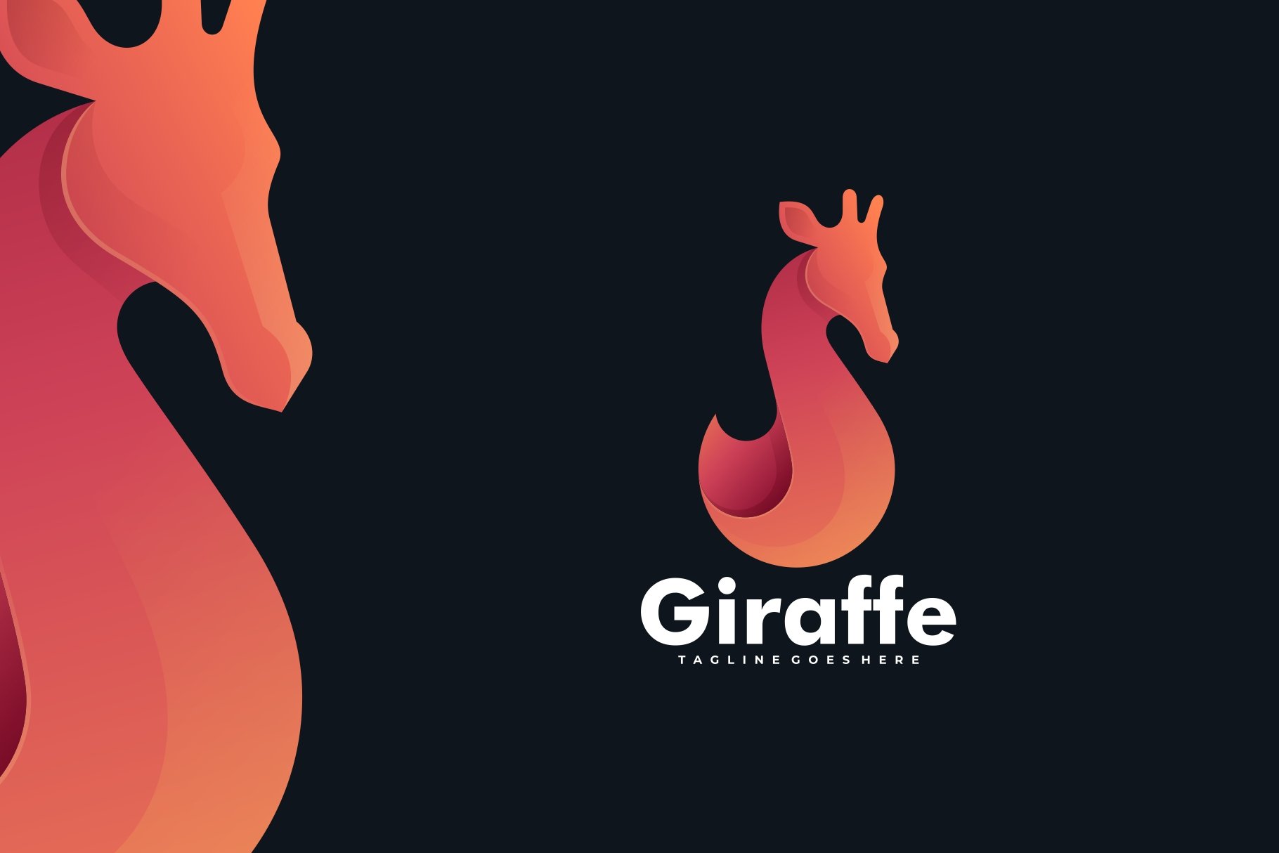 Giraffe Gradient Colorful Logo cover image.