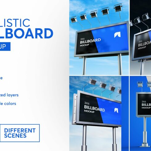 Realistic Billboard Mock-up cover image.