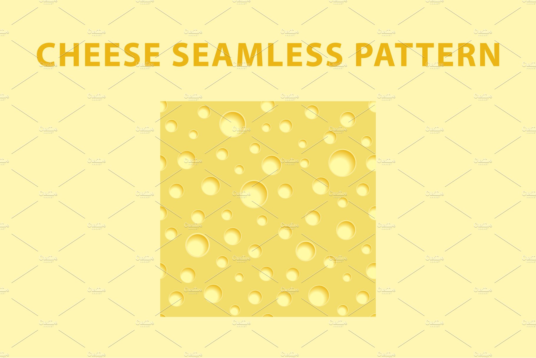Cheese pattern and digital paper cover image.