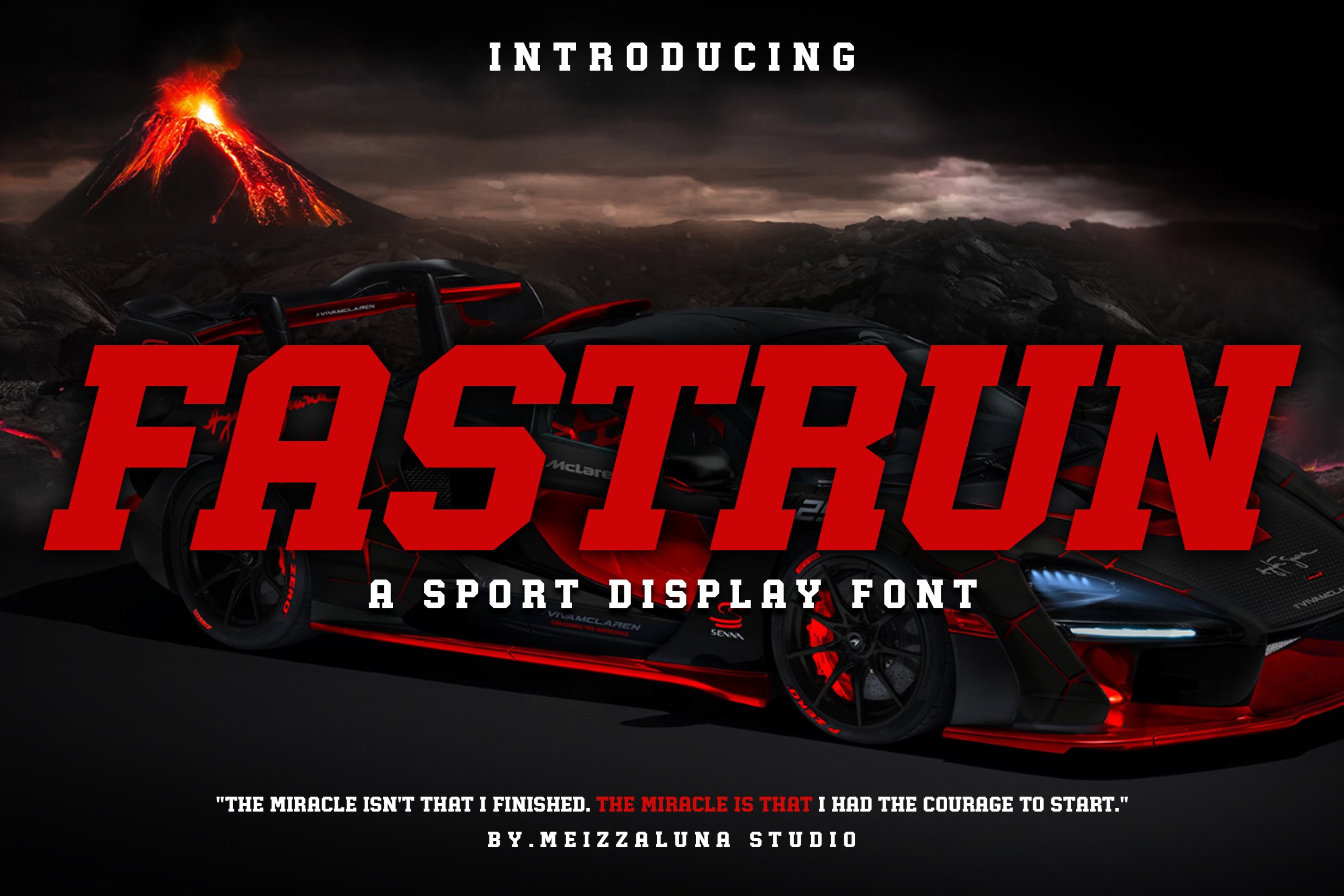 Fastrun - A Sport Display Font cover image.