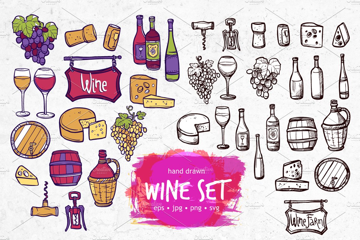 Wine Doodle Collection cover image.