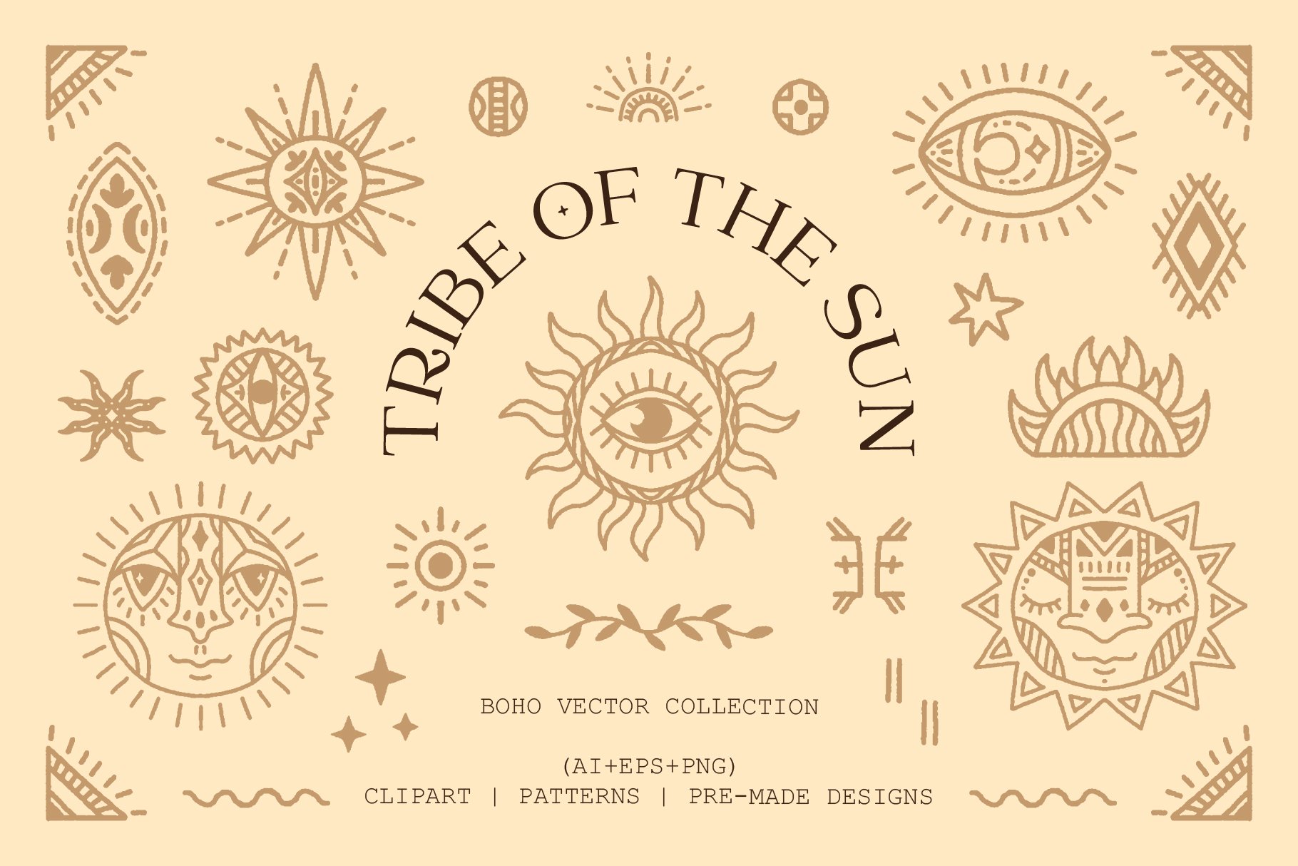 Tribe of the Sun. Boho collection cover image.