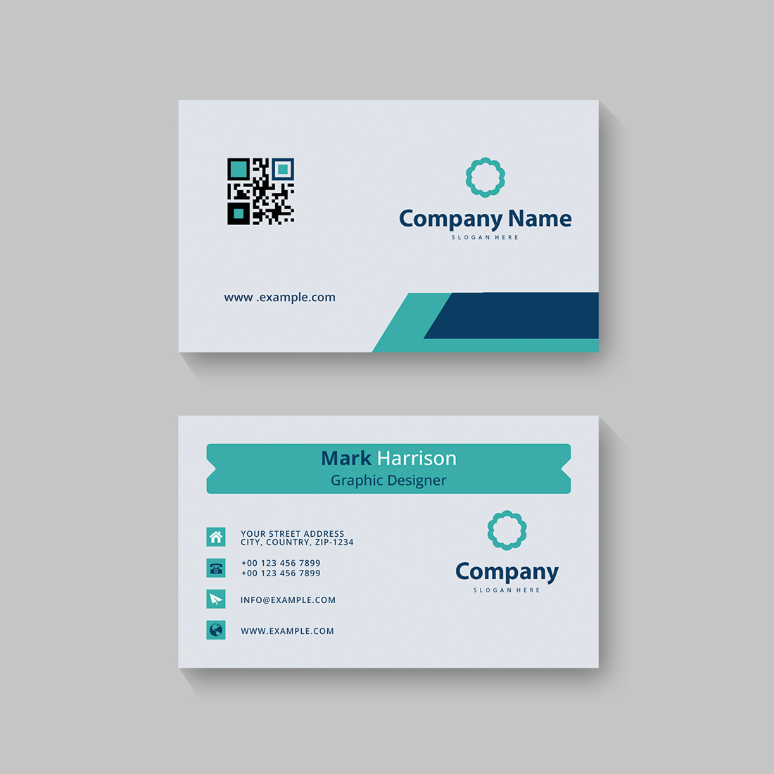 Vector Modern Creative and Clean Business Card Template preview image.