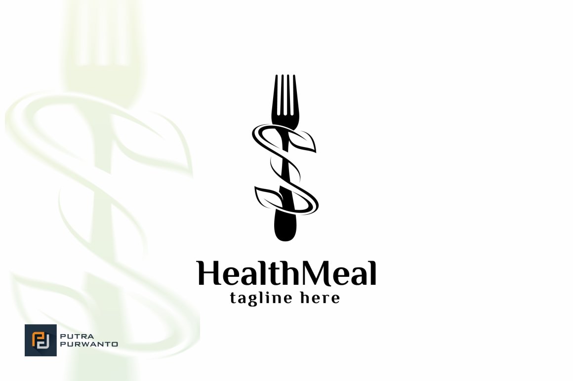 Health Meal - Logo Template preview image.