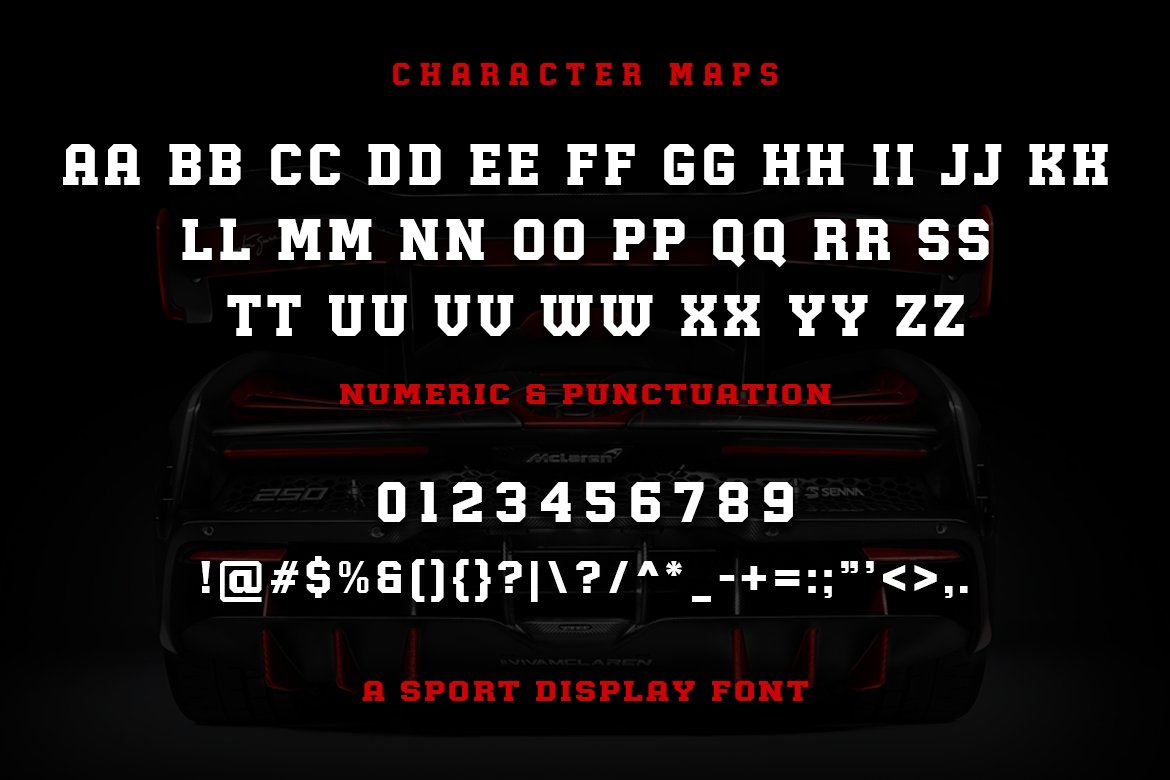 Fastrun - A Sport Display Font preview image.