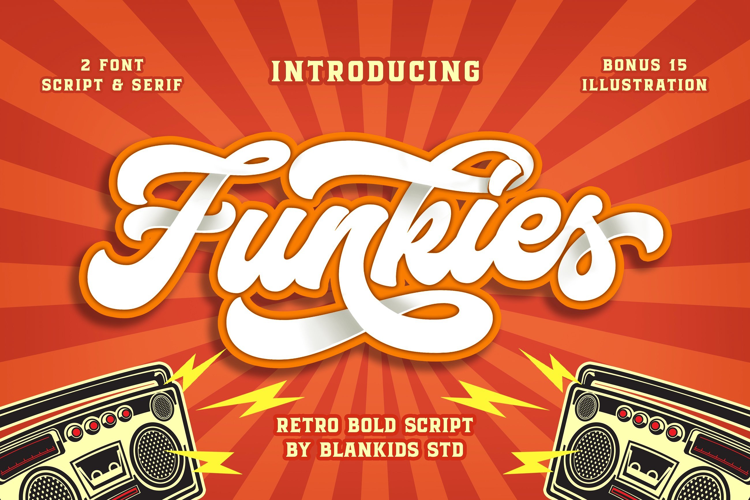 Funkies 2 Font + Extras (INTRO SALE) cover image.
