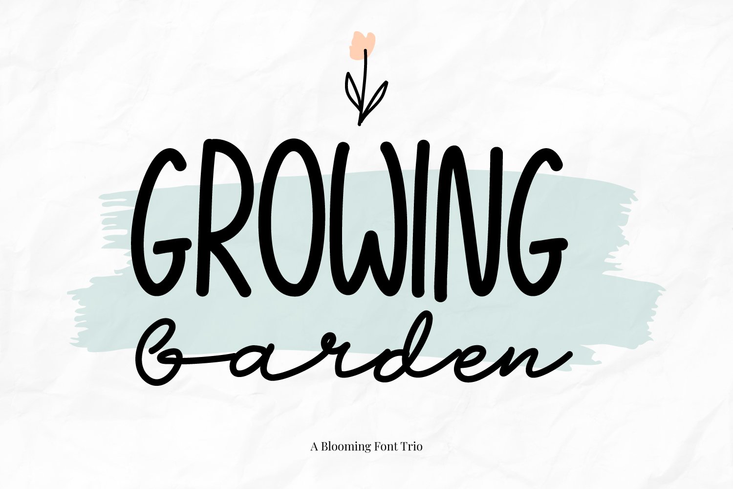 Growing Garden Blooming Font Trio cover image.