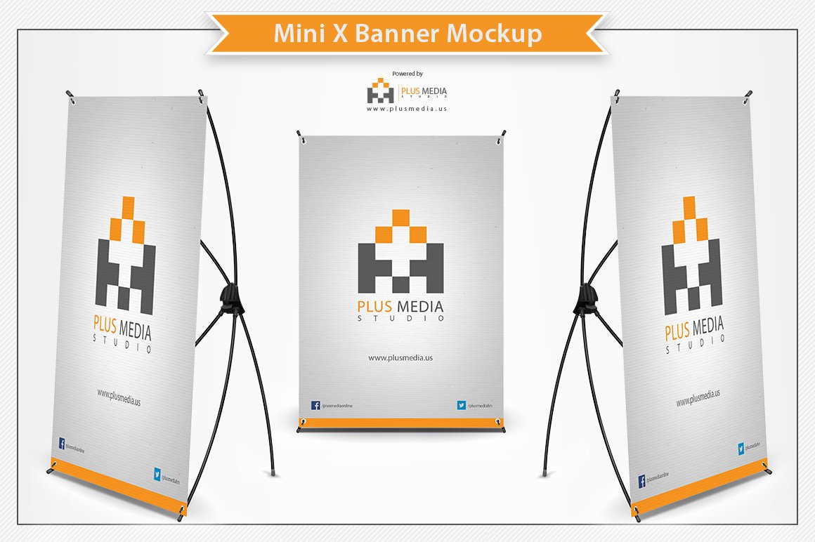 Mini X Banner Mockup cover image.