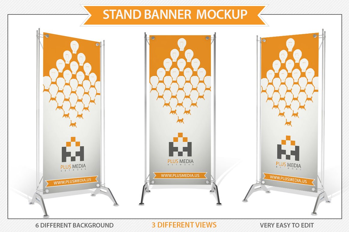 Stand Banner Mockup cover image.
